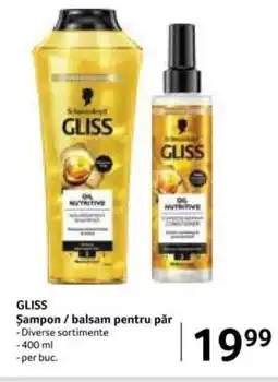 Selgros GLISS Șampon / balsam pentru păr Ofertă