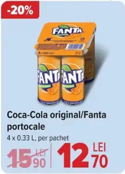 Carrefour Coca-Cola original/Fanta portocale Ofertă