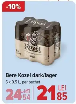 Carrefour Bere Kozel dark/lager Ofertă