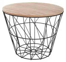 Favi Măsuță de cafea cu structură ajurată, blat din lemn Ofertă