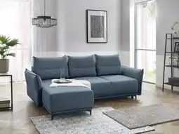 Favi Coltar extensibil Culoare Albastru, SORRENTO Varianta de colt: Colt Stanga Ofertă