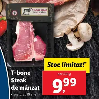 Lidl T-bone Steak de mânzat Ofertă