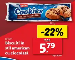 Lidl SONDEY Biscuiți în stil american cu ciocolată Ofertă