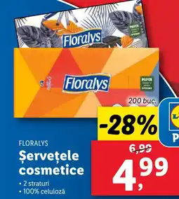 Lidl FLORALYS Şerveţele cosmetice Ofertă