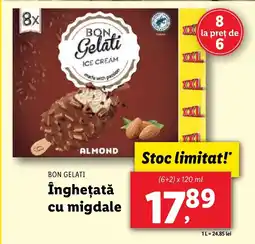 Lidl BON GELATI Îngheţată cu migdale Ofertă
