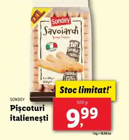 Lidl SONDEY Piscoturi italieneşti Ofertă
