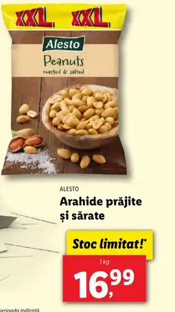 Lidl ALESTO Arahide prăjite şi sărate Ofertă
