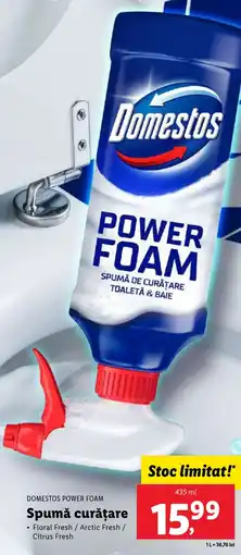 Lidl DOMESTOS POWER FOAM Spumă curățare Ofertă