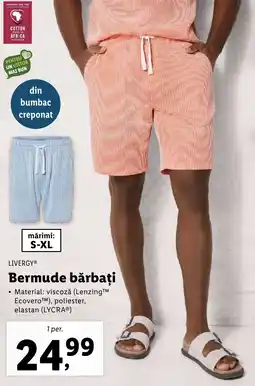 Lidl LIVERGY® Bermude bărbați Ofertă