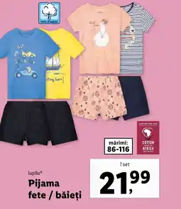 Lidl lupiluⓇ Pijama fete / băieți Ofertă