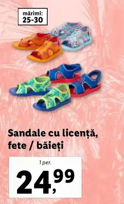 Lidl Sandale cu licență, fete / băieți Ofertă
