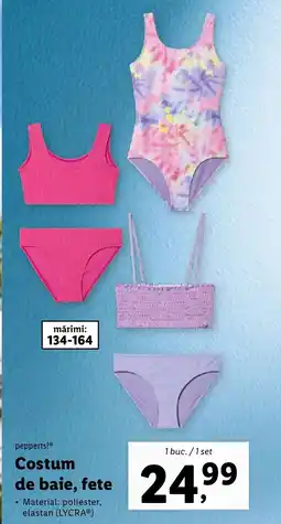 Lidl pepperts!® Costum de baie, fete Ofertă