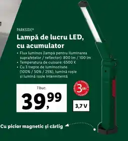Lidl PARKSIDE® Lampă de lucru LED, cu acumulator Ofertă