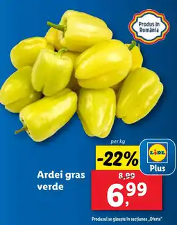 Lidl Ardei gras verde Ofertă