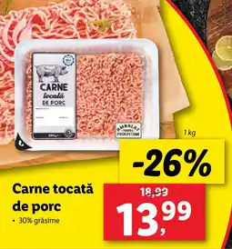 Lidl Carne tocată de porc Ofertă