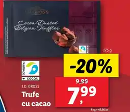 Lidl J.D.GROSS Trufe cu cacao Ofertă
