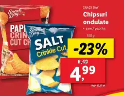 Lidl SNACK DAY Chipsuri ondulate Ofertă