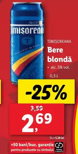 TIMIŞOREANA Bere blondǎ 0.5L
