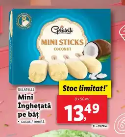 Lidl GELATELLI Mini Înghețată pe băţ Ofertă
