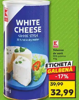 Kaufland Telemea de vacă Ofertă
