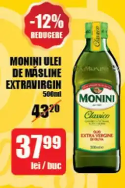 Auchan MONINI ULEI DE MASLINE EXTRAVIRGIN 500ml Ofertă
