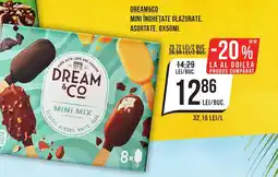 Mega Image DREAM&CO MINI ÎNGHEȚATE GLAZURATE, ASORTATE, 8X50ML Ofertă