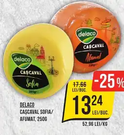 Mega Image DELACO CASCAVAL SOFIA/ AFUMAT, 250G Ofertă