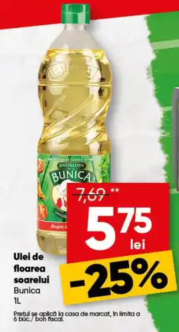 PROFI Ulei de floarea soarelui Bunica 1L Ofertă