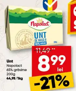 PROFI Unt Napolact 65% grăsime 200g Ofertă