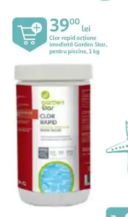 Auchan Clor rapid acţiune imediată Garden Star, pentru piscine, 1 kg Ofertă