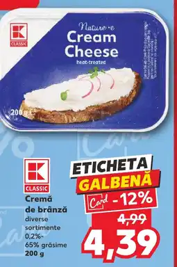 Kaufland Cremă de brânză Ofertă