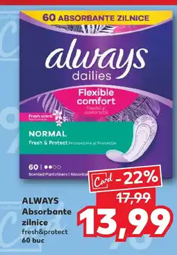 Kaufland ALWAYS Absorbante zilnice Ofertă