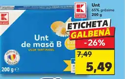 Kaufland Unt 65% grăsime Ofertă