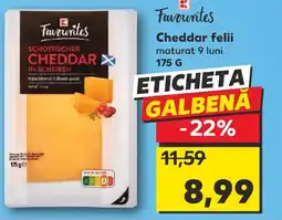 Kaufland Cheddar felii Ofertă