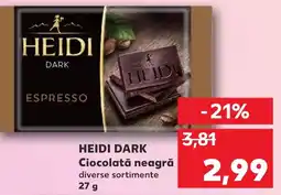 Kaufland HEIDI DARK Ciocolată neagră Ofertă