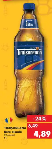 Kaufland TIMIŞOREANA Bere blondă 1L Ofertă
