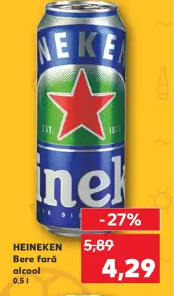 Kaufland HEINEKEN Bere fară alcool 0,5L Ofertă
