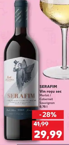 Kaufland SERAFIM Vin rosu sec 0.75L Ofertă
