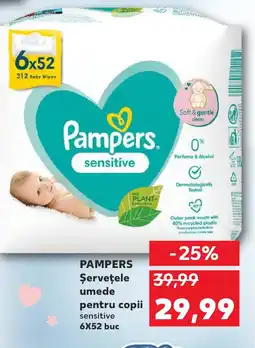 Kaufland PAMPERS Şerveţele umede pentru copii Ofertă