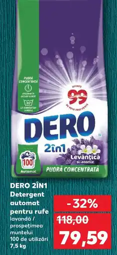 Kaufland DERO 2IN1 Detergent automat pentru rufe Ofertă