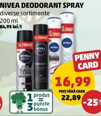 Penny NIVEA DEODORANT SPRAY Ofertă