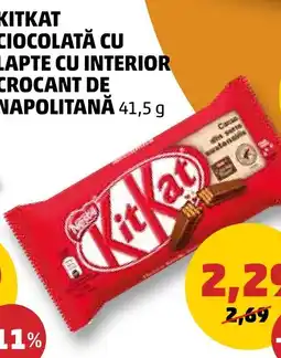 Penny KITKAT CIOCOLATĂ CU LAPTE CU INTERIOR CROCANT DE NAPOLITANĂ Ofertă