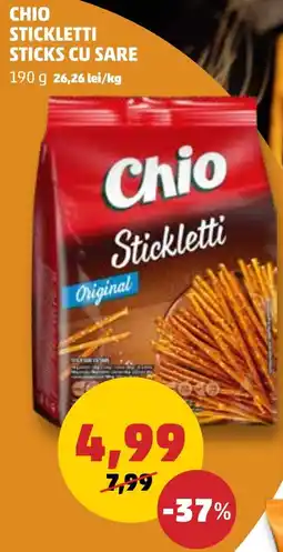Penny CHIO STICKLETTI STICKS CU SARE Ofertă