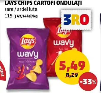 Penny LAYS CHIPS CARTOFI ONDULAȚI Ofertă