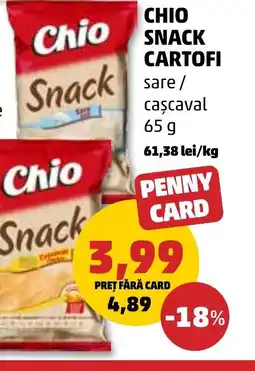 Penny CHIO SNACK CARTOFI Ofertă