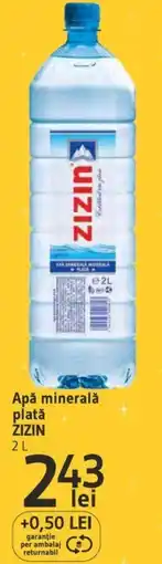 Supeco Apă minerală platǎ ZIZIN 2L Ofertă