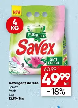 Detergent de rufe Savex fresh 4kg