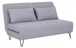 Favi Canapea extensibila stofa gri Zenia, 141x90x81 cm Ofertă