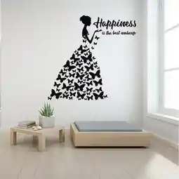 Favi Sticker perete Happiness is the best Makeup Ofertă