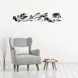 Favi Sticker perete Black Flower Decor 9 Ofertă